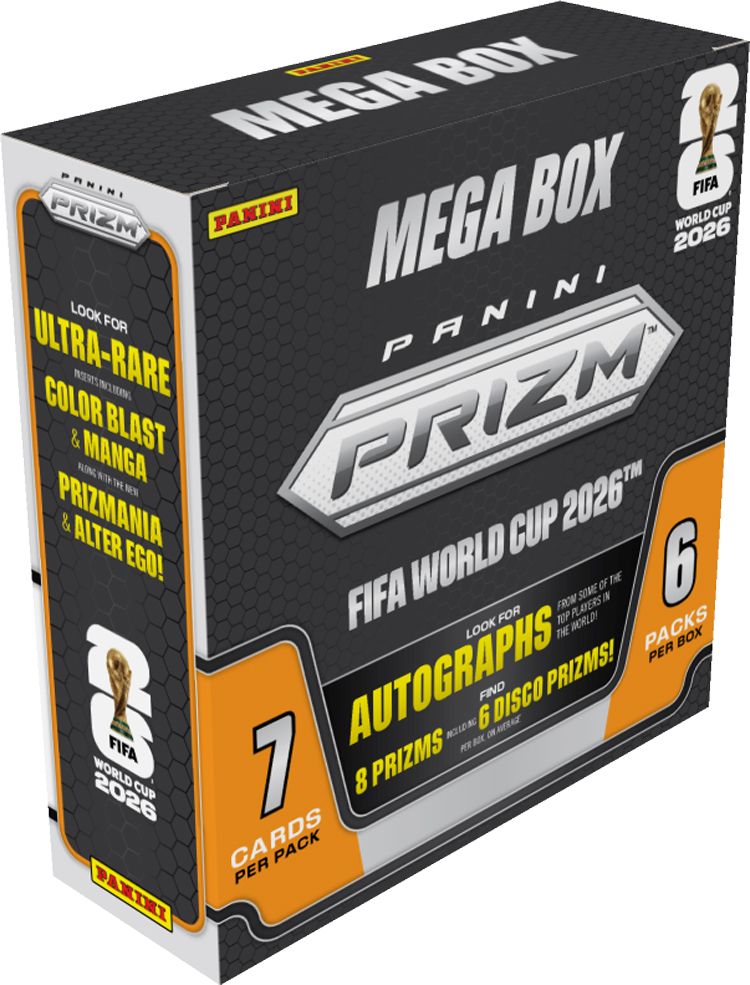 2026 Panini Prizm FIFA World Cup Soccer Mega Box (Disco Prizms!)
