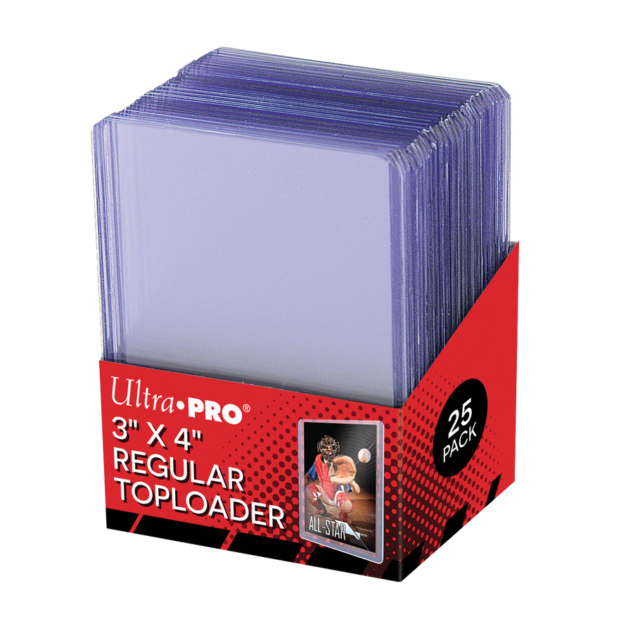 3’’ x 4’’ Clear Regular Toploaders (25ct) for Standard Size Cards - Toploaders
