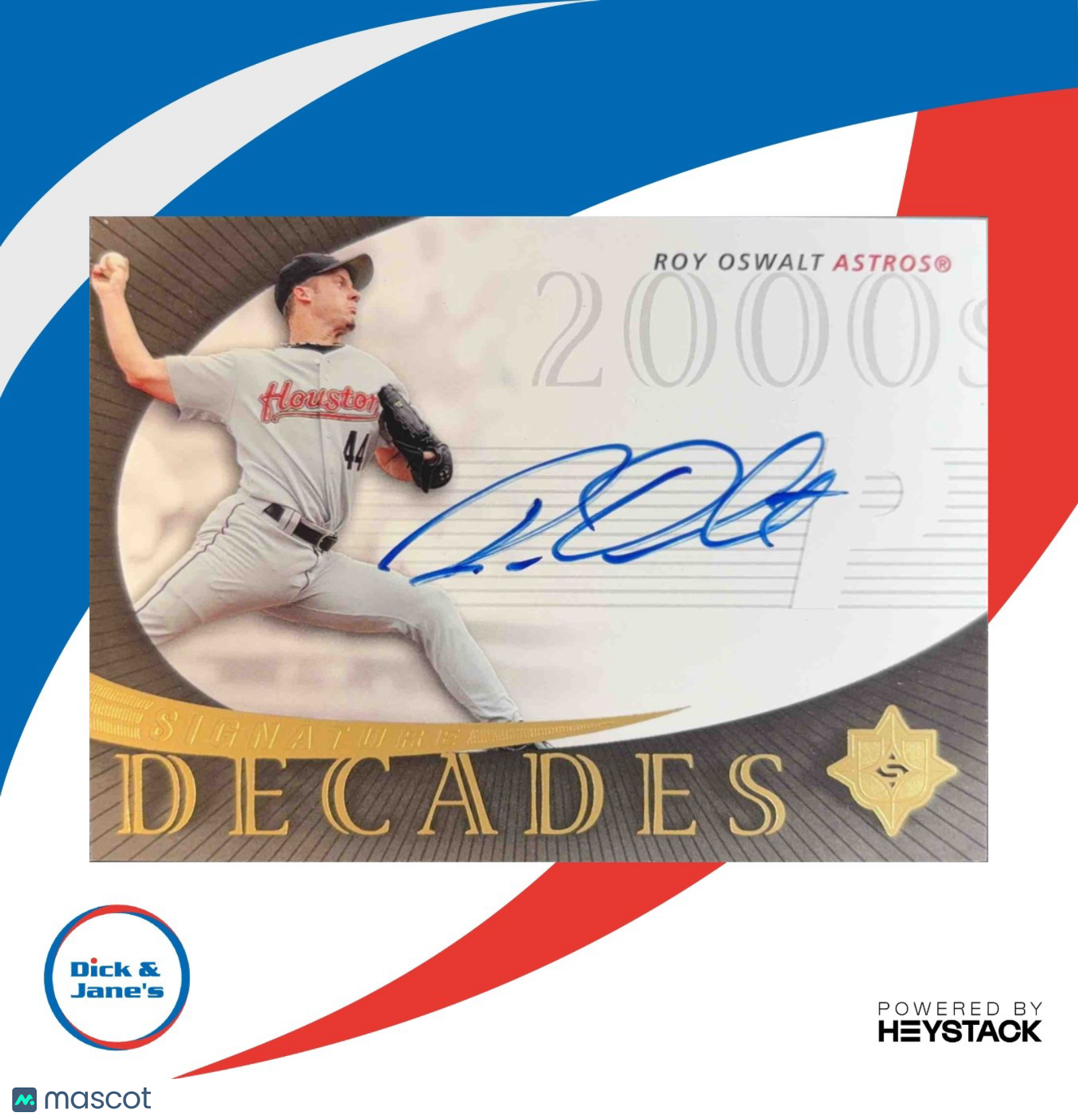 2005 Ultimate Signature Decades #RO Roy Oswalt Autograph Houston Astros