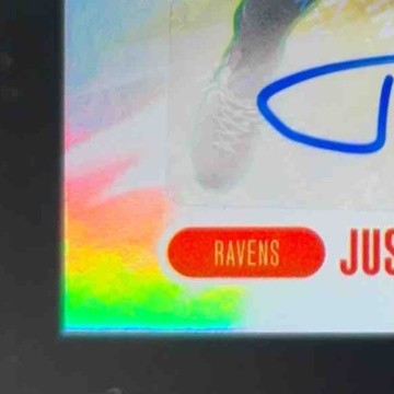 2024 Panini Absolute Justin Tucker Spectrum Signatures 168/199 #SS-JTR Auto