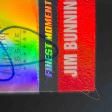 2002 Topps Finest Jim Bunning Moments Auto #FMA-JB Philadelphia Phillies