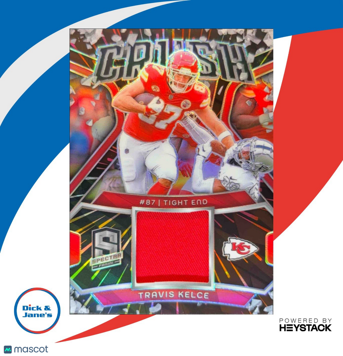 2024 Panini Spectra Travis Kelce Crush Hyper 29/75 #CRU-TKE