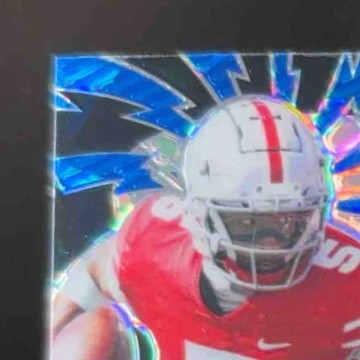 2022 Leaf Pro Set Metal Power Surge Crystal Blue Garrett Wilson /25 Auto