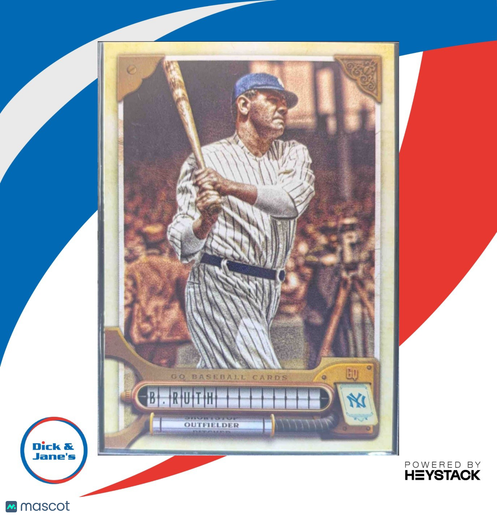 2022 Topps Gypsy Queen Babe Ruth Team Logo Swap #302 New York Yankees