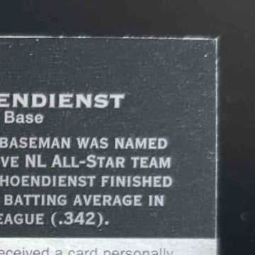 2005 Upper Deck Hall of Fame Red Schoendienst Seasons Auto Silver /15 Cardinals