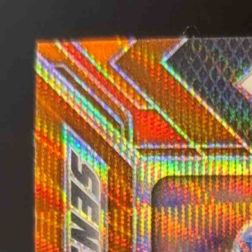 2024 Prizm Draft Picks Trevor Etienne Sensational Signature Orange Wave /75 Auto