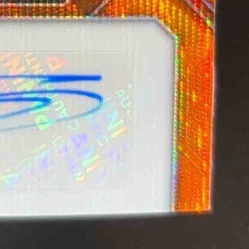 2024 Prizm Draft Picks Trevor Etienne Sensational Signature Orange Wave /75 Auto