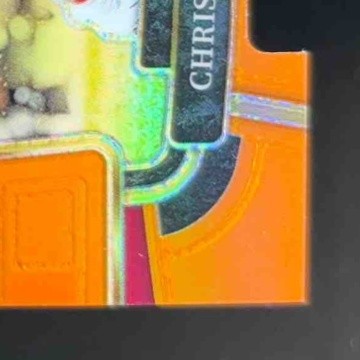 2023 Select Christian McCaffrey Orange Prizms Die Cut 498/499 Concourse 49ers