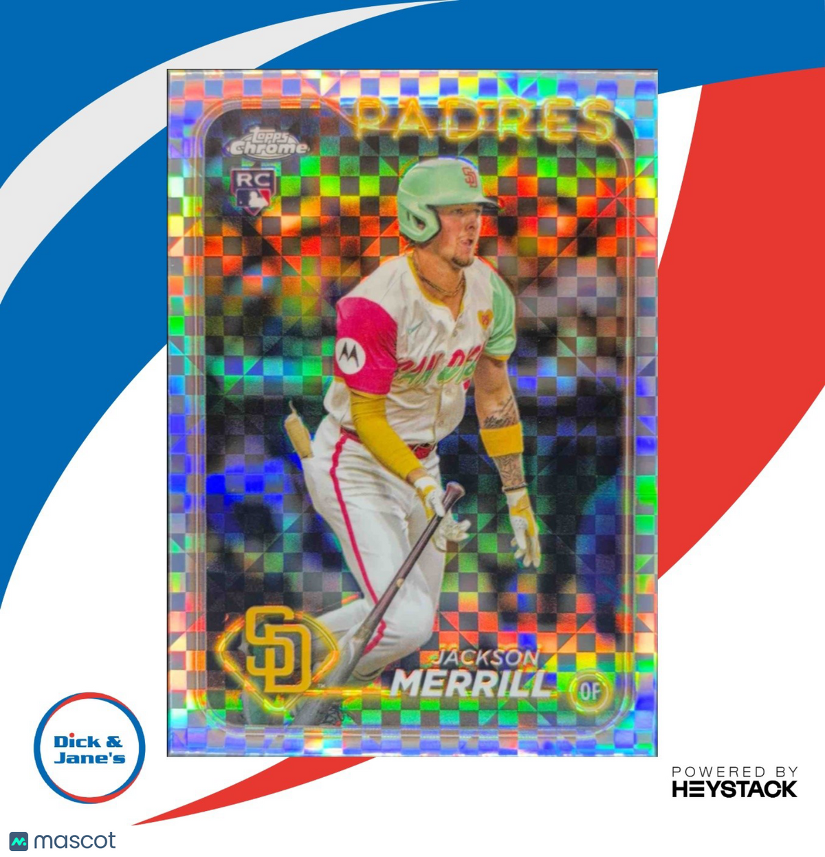 2024 Topps Chrome Update Jackson Merrill X-Fractor #USC153 RC San Diego Padres