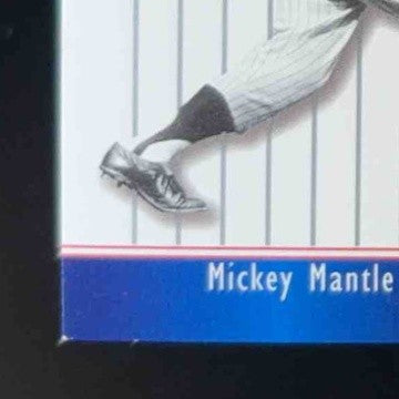 2002 Upper Deck World Series Heroes Classic Mickey Mantle Pants Jackie Robinson