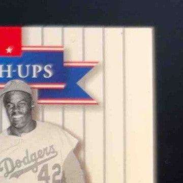 2002 Upper Deck World Series Heroes Classic Mickey Mantle Pants Jackie Robinson
