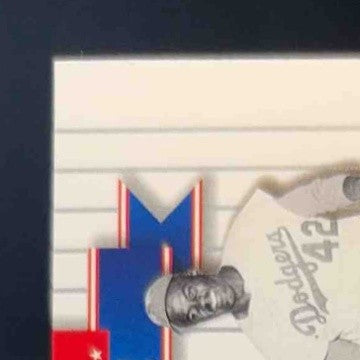 2002 Upper Deck World Series Heroes Classic Mickey Mantle Pants Jackie Robinson