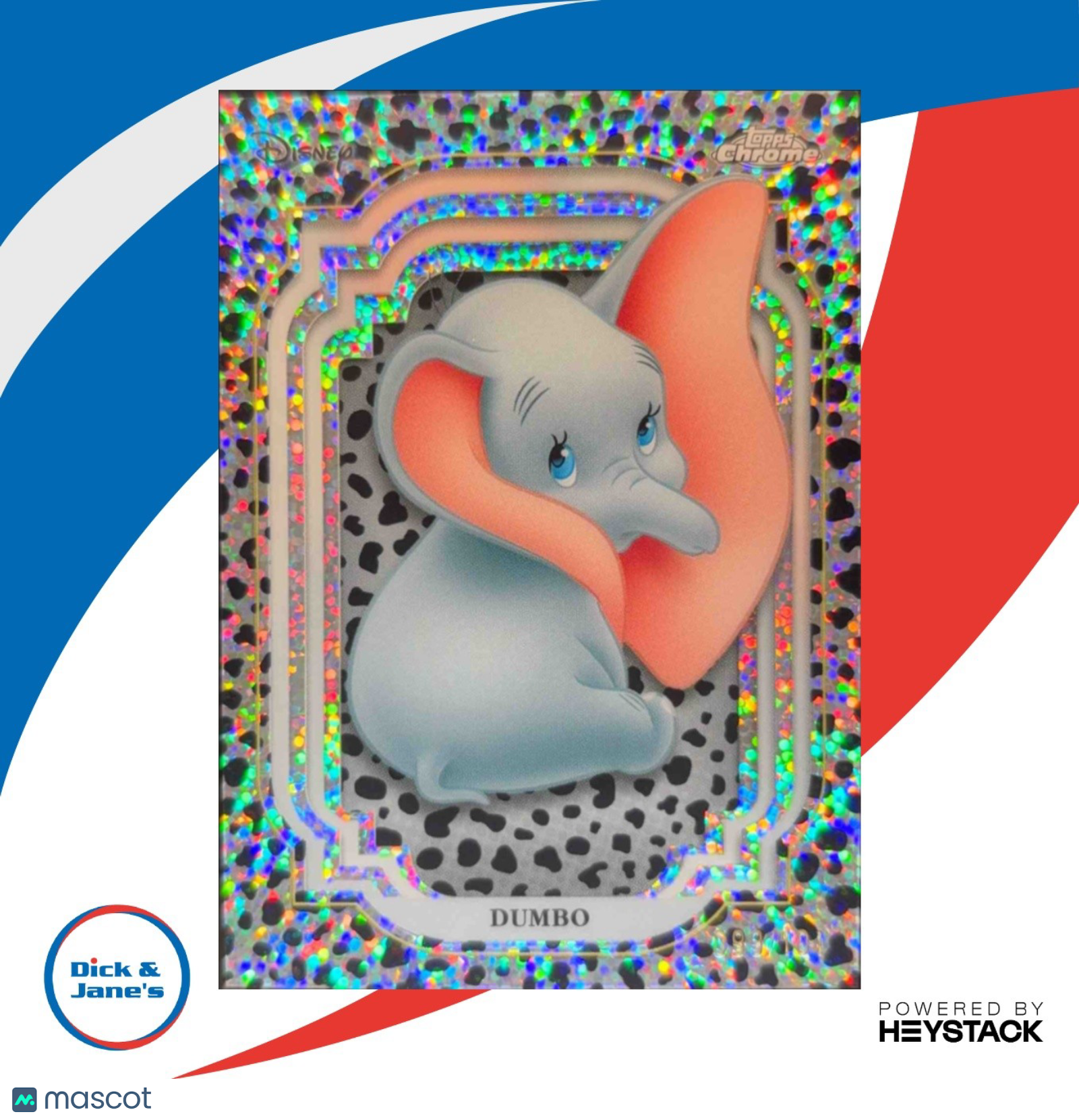 2024 Topps Chrome Sapphire Disney Dumbo /101 Elephant Refractor #14