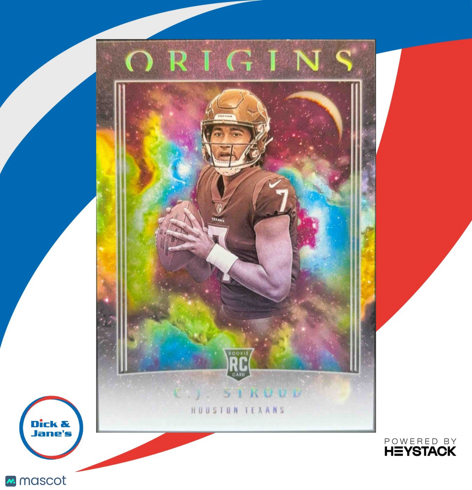 2023 Panini Origins Black and White Variation C.J. Stroud #103b Texans Rookie