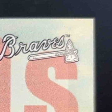 2001 Fleer Premium Chipper Jones Decades of Excellence Auto 90/93 Atlanta Braves