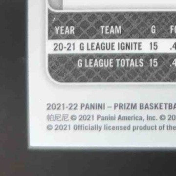 2021-22 Panini Prizm Jalen Green Red White and Blue #306 RC Houston Rockets