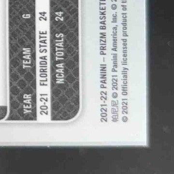 2021-22 Panini Prizm Scottie Barnes Red White and Blue #320 RC Toronto Raptors