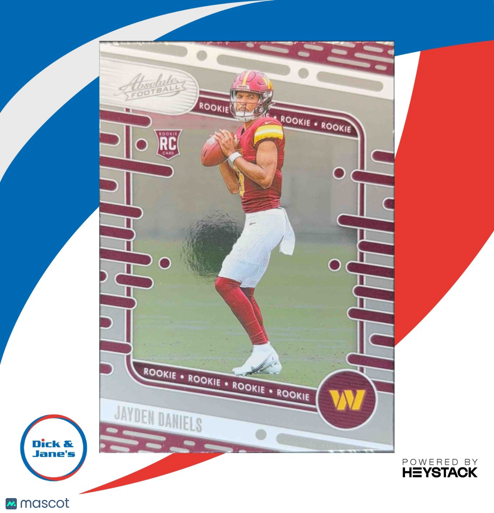 2024 Panini Absolute Jayden Daniels Rookies #102 RC Washington Commanders