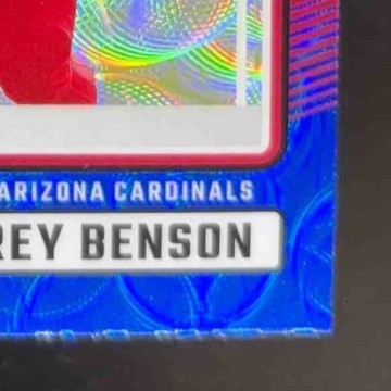 2024 Panini Donruss Trey Benson Optic Rated Rookie Preview Blue Scope #326