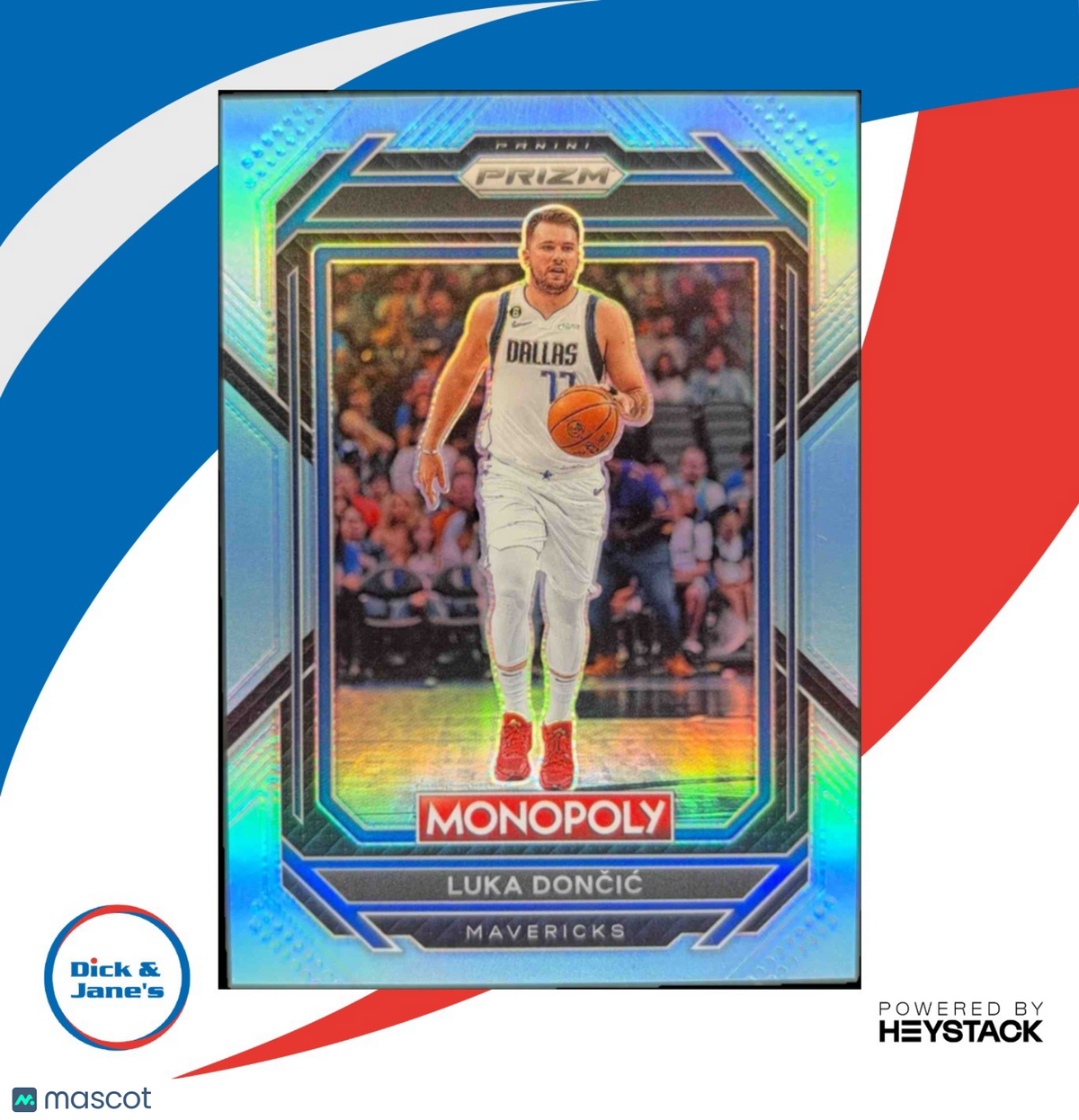 2022-23 Panini Prizm Monopoly Luka Doncic Light Blue 182/199 Dallas Mavericks