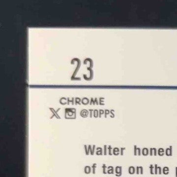 2024 Topps Chrome Walter Payton X-Fractor #23 Chicago Bears