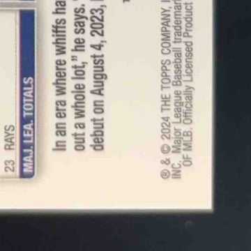 2024 Topps Chrome Update Curtis Mead Auto Black and White Mini-Diamond Refractor