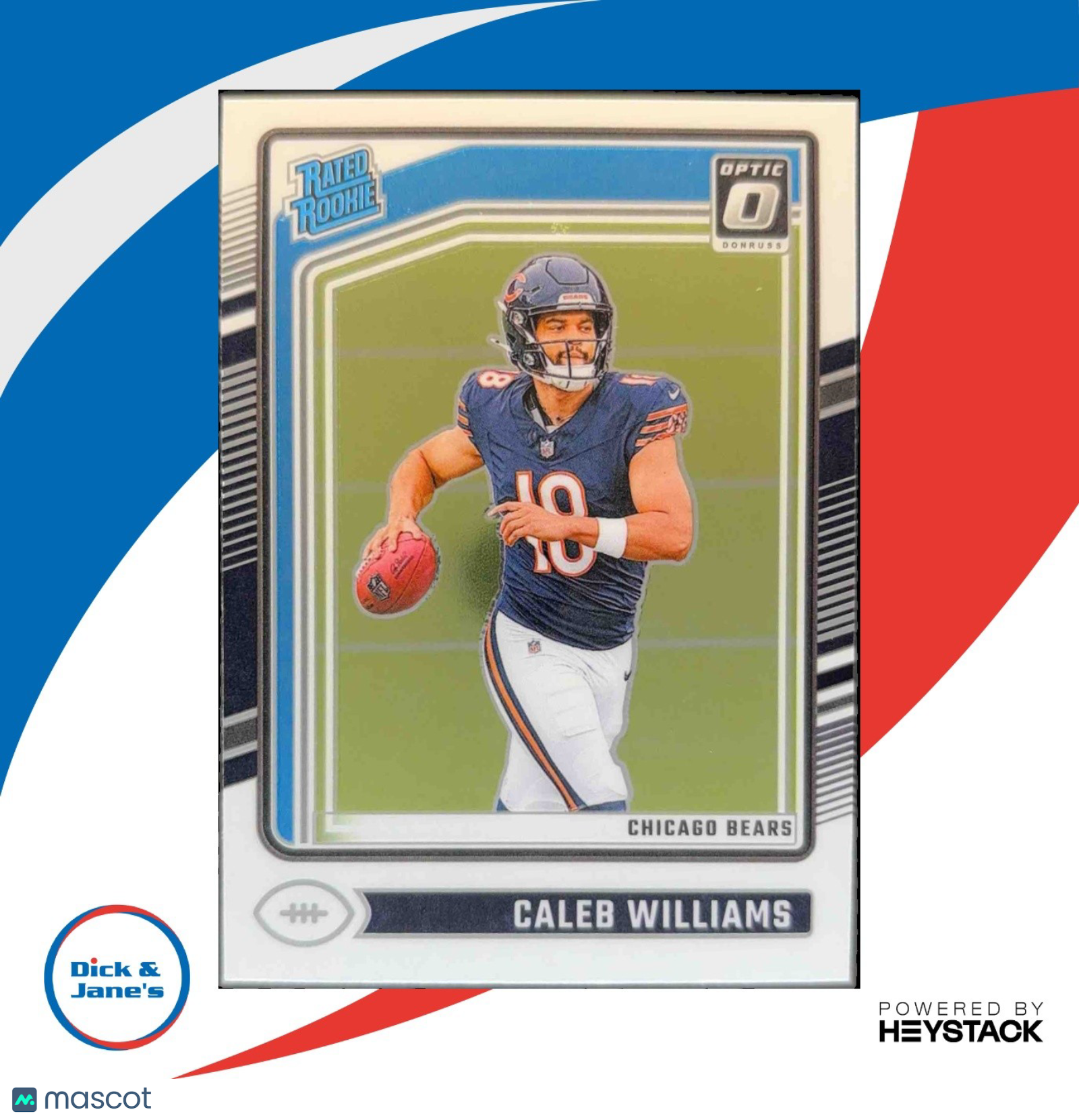 2024 Panini Donruss Optic Caleb Williams #201 Rated Rookie Chicago Bears