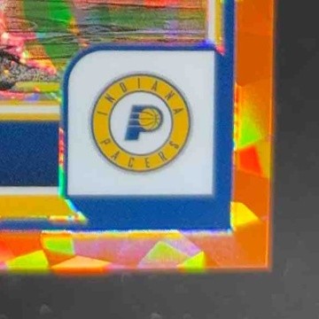 2023-24 Hoops Premium Stock Andrew Nembhard Orange Ice Prizm 100/125 Pacers