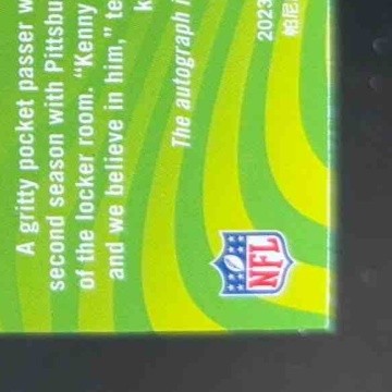2023 Panini Illusions Kenny Pickett Limelight Signatures 13/75 Auto Steelers