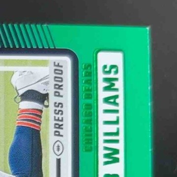 2024 Panini Donruss Caleb Williams Press Proof Green Rated Rookie Chicago Bears