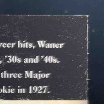 2008 SP Legendary Cuts Lloyd Waner Headliners and Heroes Cut Signatures 54/60