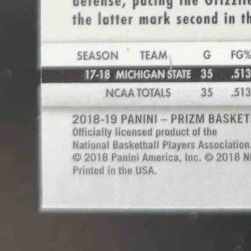 2018-19 Panini Prizm Jaren Jackson Jr. Prizms Purple Wave RC Memphis Grizzlies
