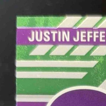 2023 Panini Donruss Elite Justin Jefferson Spellbound Green Minnesota Vikings