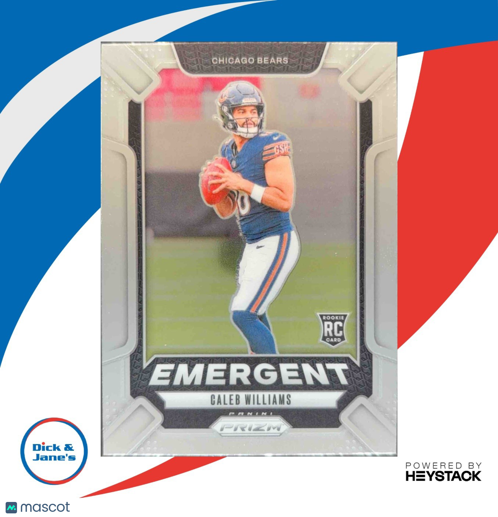 2024 Panini Prizm Caleb Williams Emergent #1 RC Chicago Bears