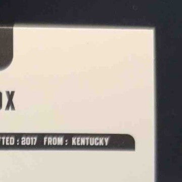 2017-18 Panini Hoops De Aaron Fox Blue #255 RC Sacramento Kings