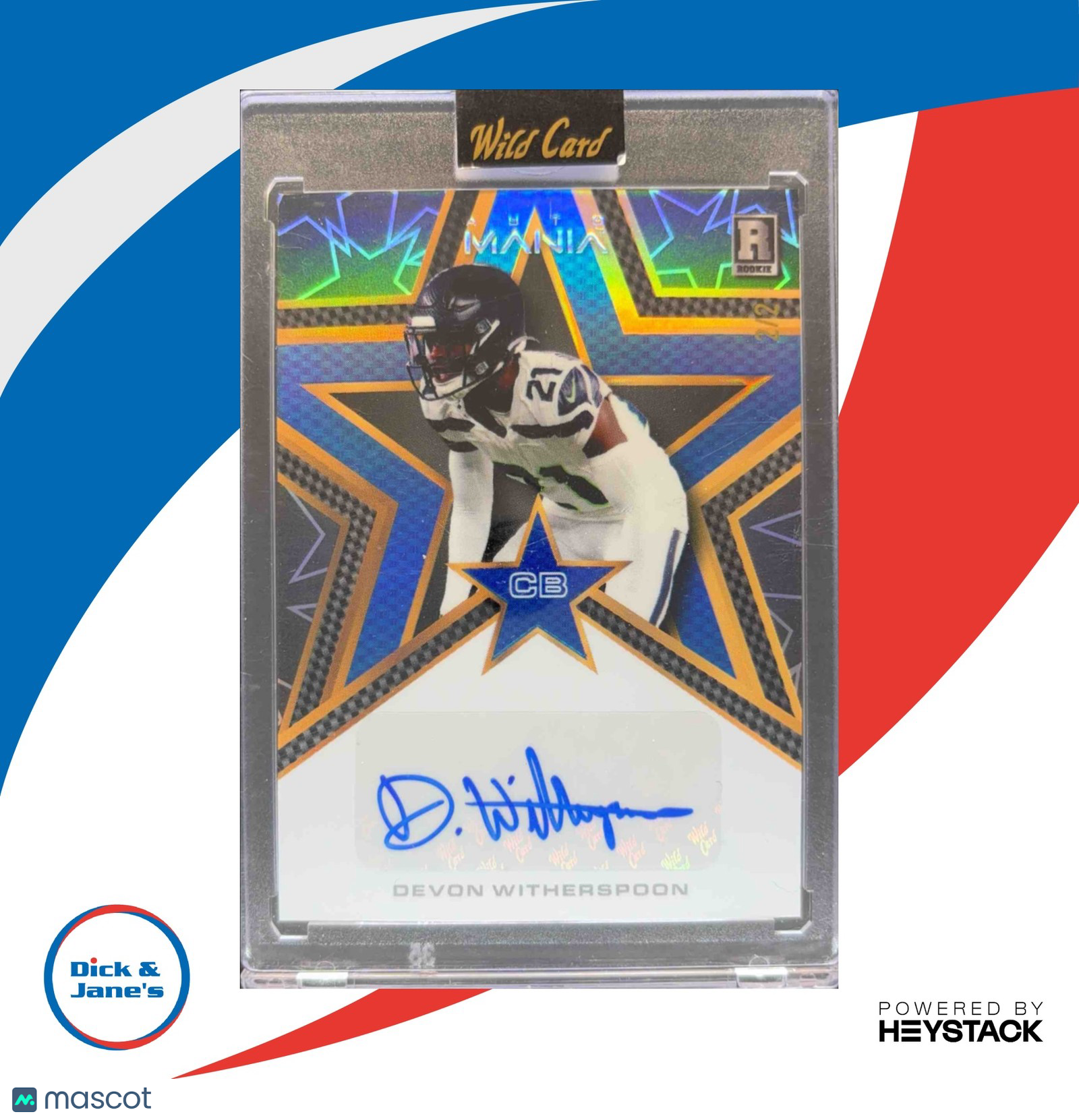 2023 Wild Card Automania ProLook Hobby Devon Witherspoon Stars and Dots Black /2