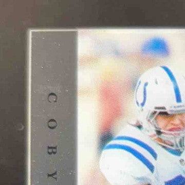 2012 Panini Elite Coby Fleener Rookie Inscriptions Blue Ink #16 RC Auto