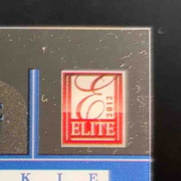 2012 Panini Elite Coby Fleener Rookie Inscriptions Blue Ink #16 RC Auto