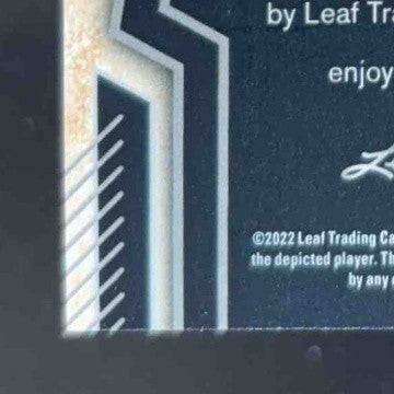 2022 Leaf Ultimate Draft Kyren Williams Flash Silver Spectrum /7 Auto Notre Dame