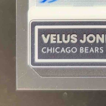 2022 Panini Clearly Donruss Velus Jones Jr. Rated Rookie Auto RC Chicago Bears