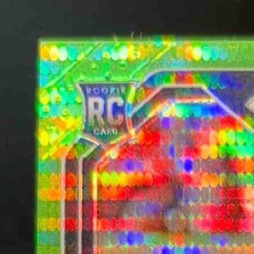 2020 Panini Prizm Cole Kmet Rookie Auto Neon Green Pulsar #305 RC Chicago Bears