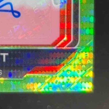 2020 Panini Prizm Cole Kmet Rookie Auto Neon Green Pulsar #305 RC Chicago Bears