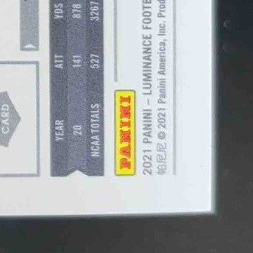 2021 Panini Luminance Elijah Mitchell Auto 194/349 #200 RC San Francisco 49ers