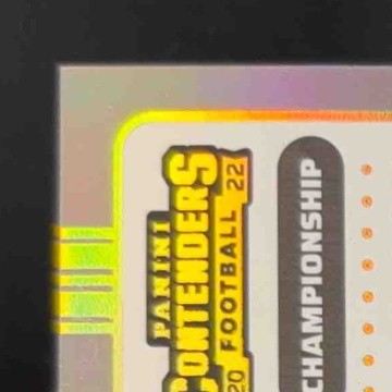 2022 Panini Contenders Micah Abernathy Championship Ticket 35/49 Rookie Auto