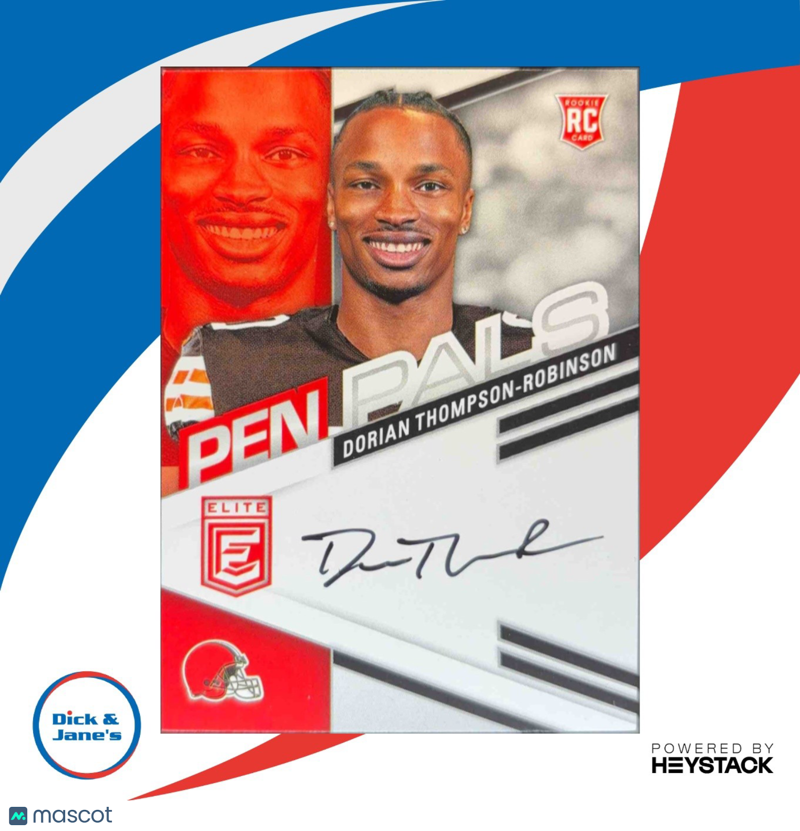 2023 Panini Donruss Elite Dorian Thompson-Robinson Pen Pals RC Auto Cleveland