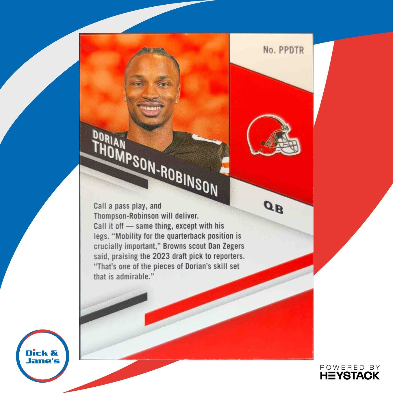 2023 Panini Donruss Elite Dorian Thompson-Robinson Pen Pals RC Auto Cleveland