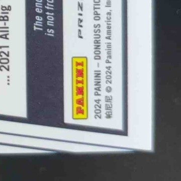 2024 Panini Donruss Optic Caleb Williams Rookie Phenoms Blue Hyper Memorabilia