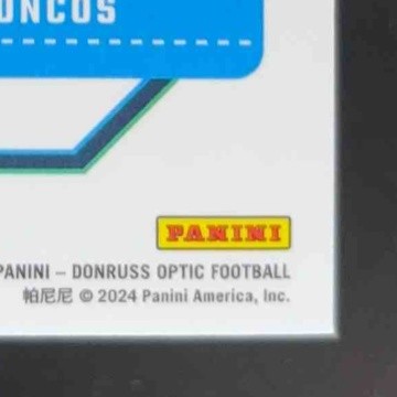 2024 Panini Donruss Optic Bo Nix #209 Rated Rookie Denver Broncos