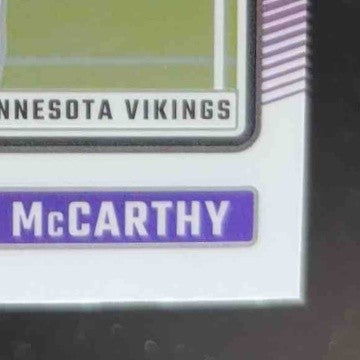 2024 Panini Donruss Optic J.J. McCarthy #235 Rated Rookie Minnesota Vikings