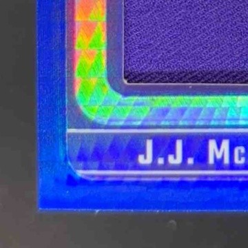 2024 Panini Donruss Optic J.J. McCarthy Rookie Phenoms Blue Hyper Memorabilia RC